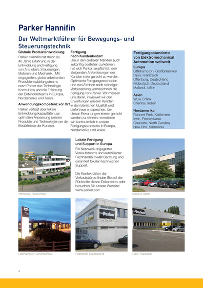 Frequenzumrichter Parker AC10 von 0,2 - 180kW, IP20 mit EMV-Filter