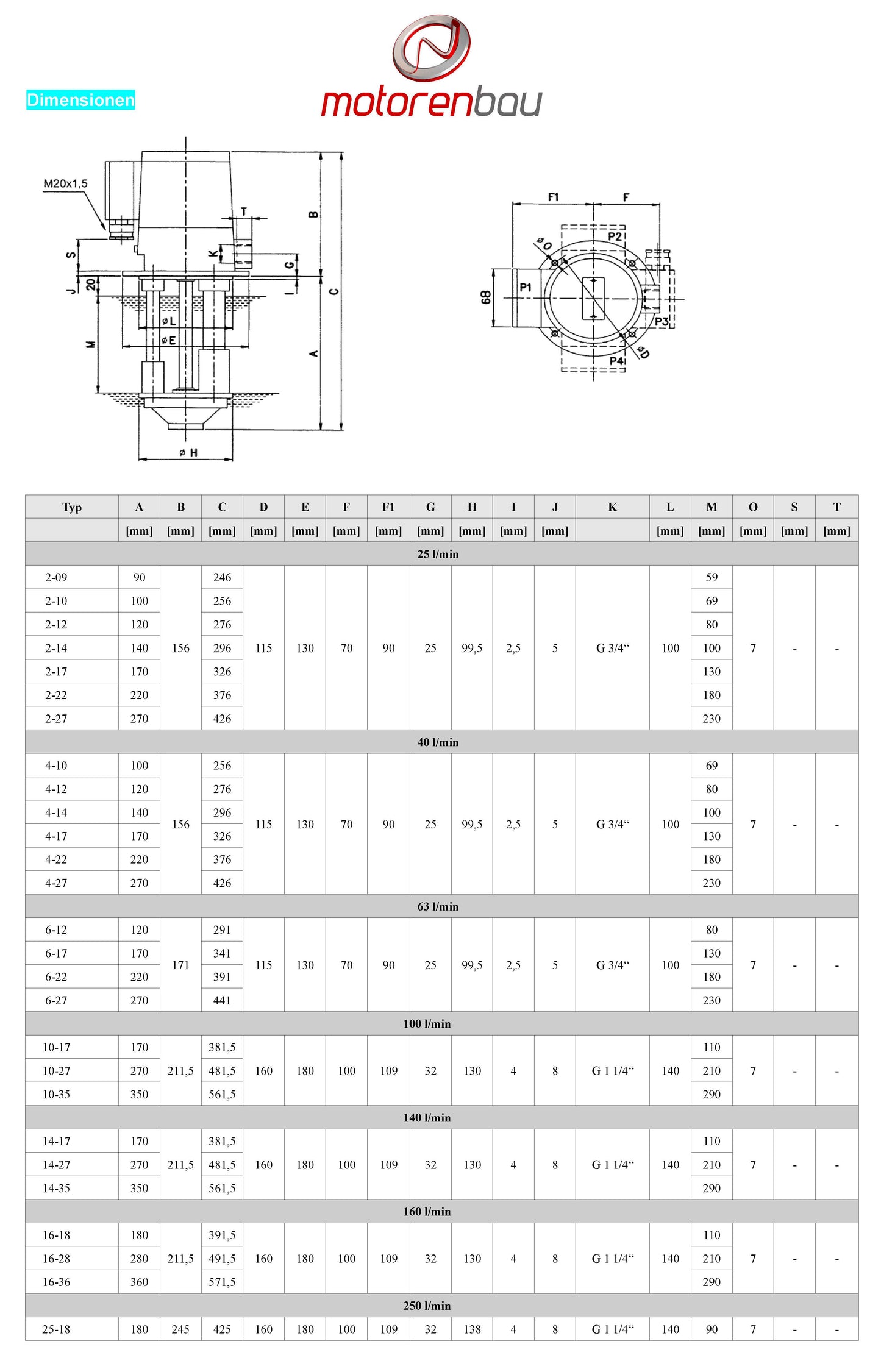 Kühlmitteltauchpumpe KTP